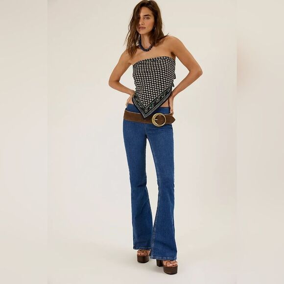 Free People Denim - Free People Penny Pull On Flare Jeans Women's Size 27